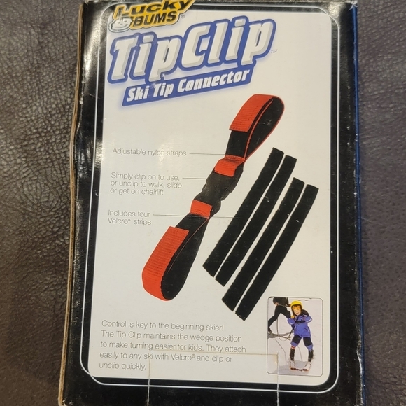 Tip Clip Kids Ski Clips for Downhill Skis - Picture 2 of 9